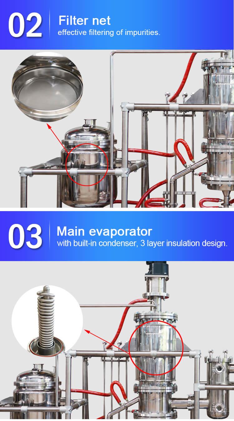 stainless steel molecular distillation equipment design